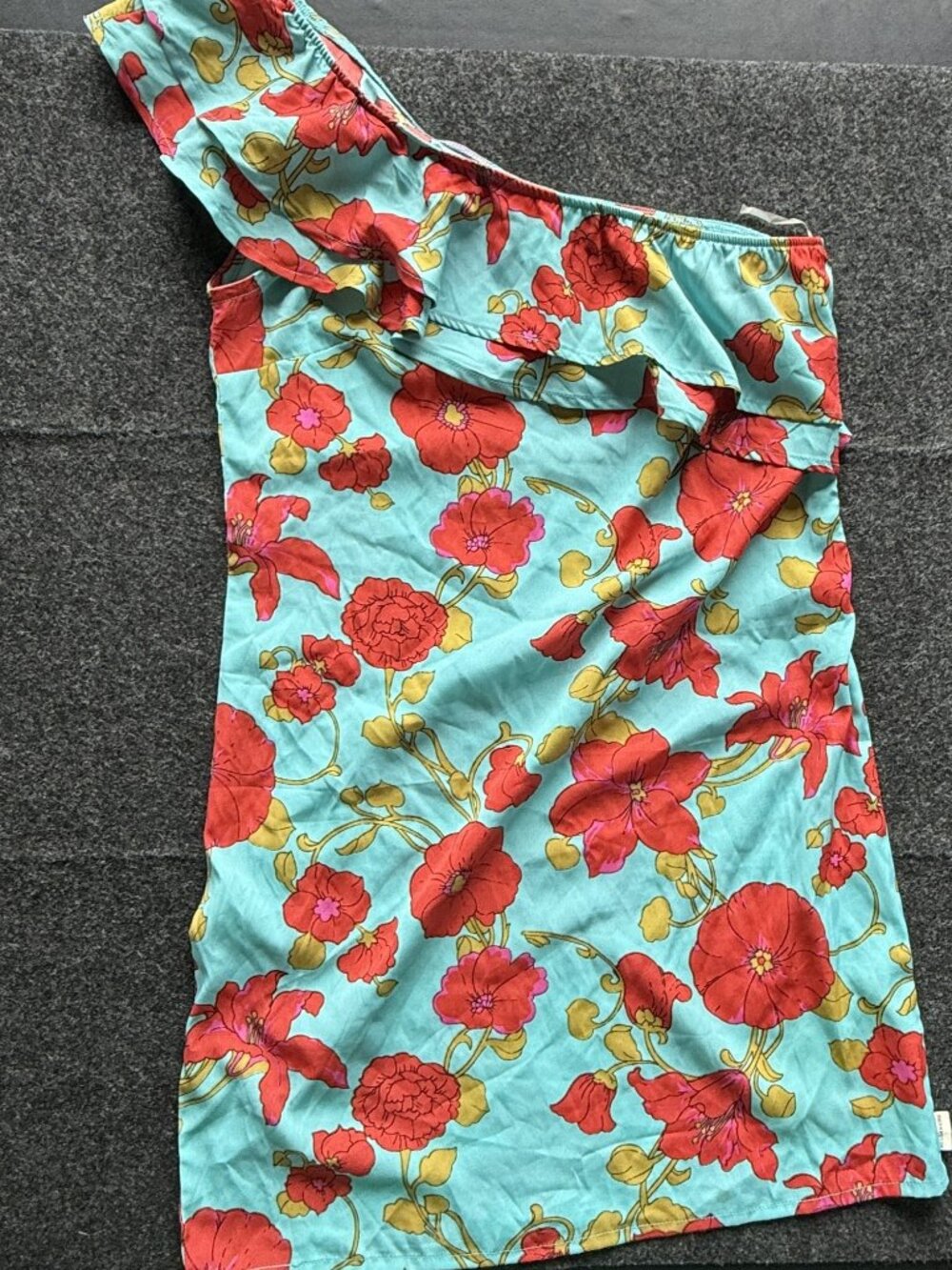 Billabong Floral One Shoulder Dress Medium